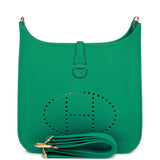 Hermes Evelyne III PM Vert Jade Clemence Gold Hardware