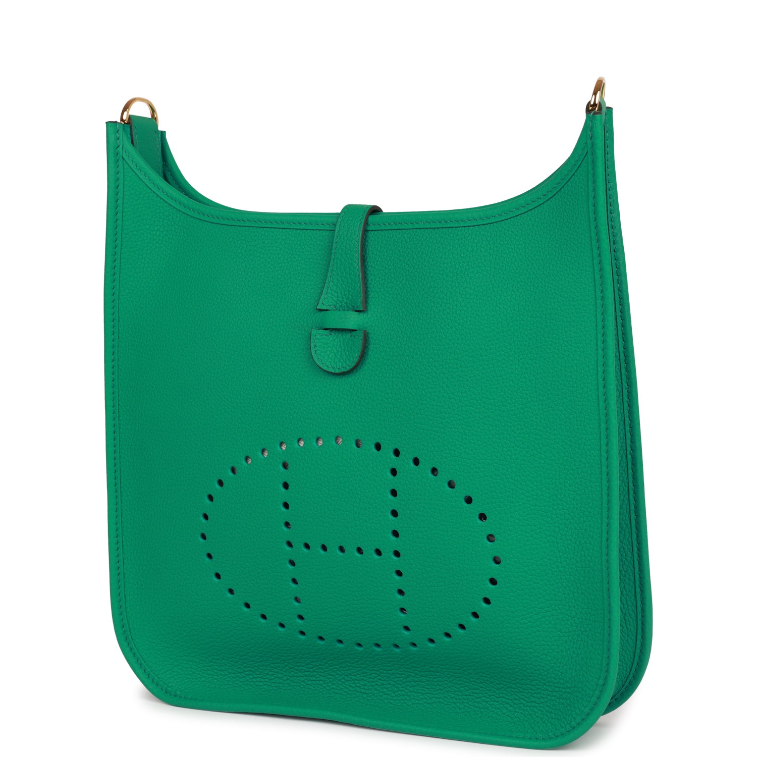 Hermes Evelyne III PM Vert Jade Clemence Gold Hardware – Madison Avenue ...