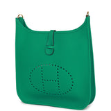 Hermes Evelyne III PM Vert Jade Clemence Gold Hardware