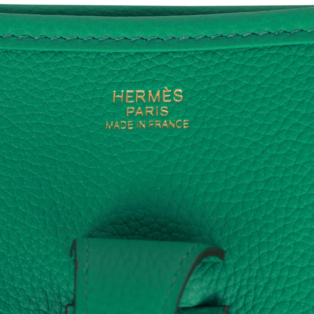 Hermès Evelyne III PM Vert Vertigo Clemence Daisy * JaneFinds Custom S