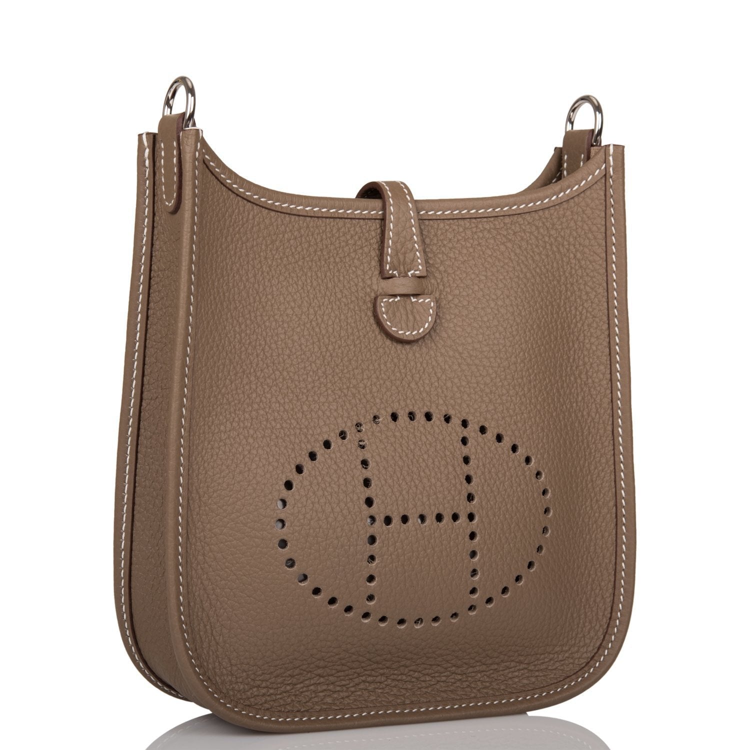 Hermes Evelyne TPM Etoupe Clemence Palladium Hardware – Madison Avenue ...