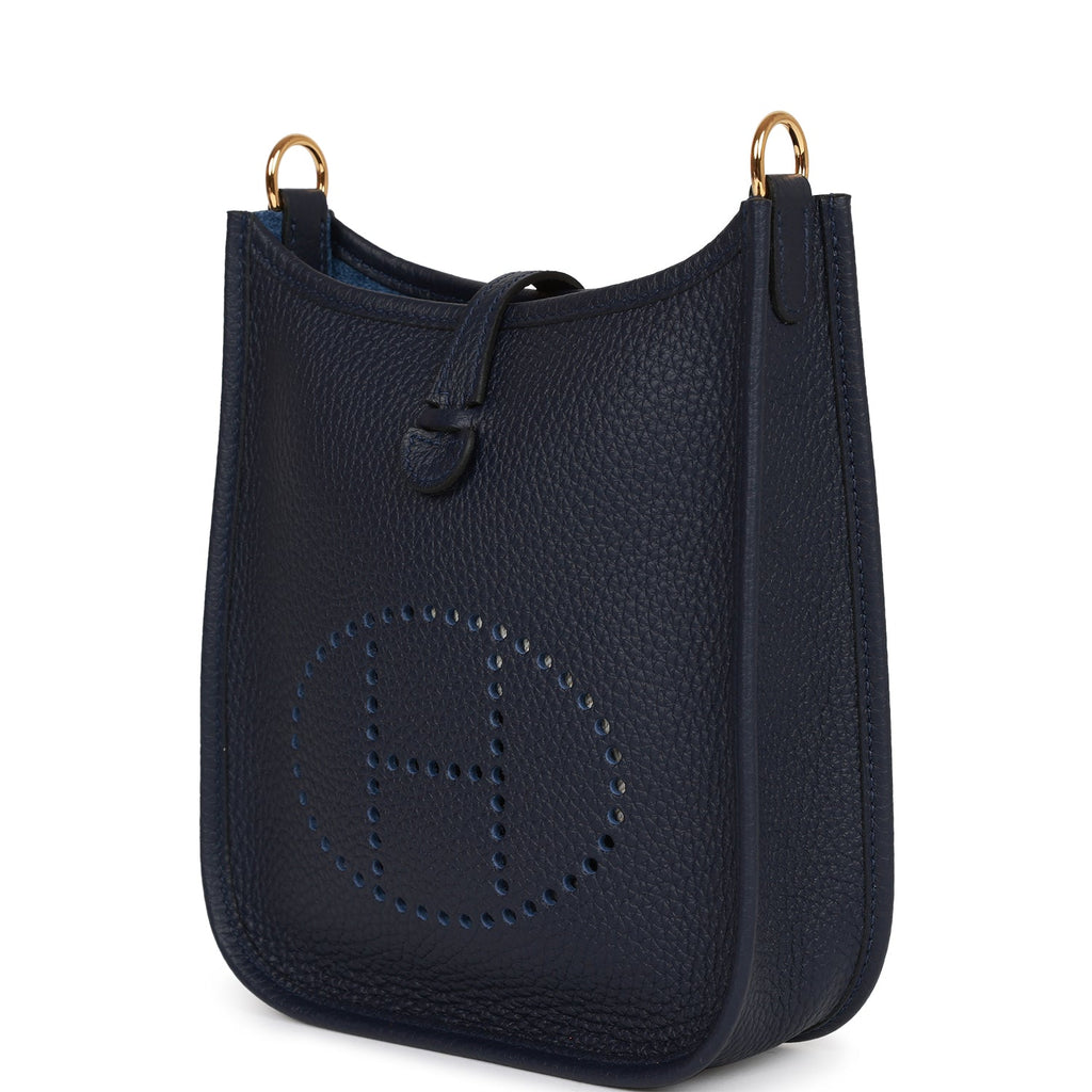 Hermès // Bleu Electrique Clemence Mini Evelyne TPM Bag – VSP Consignment