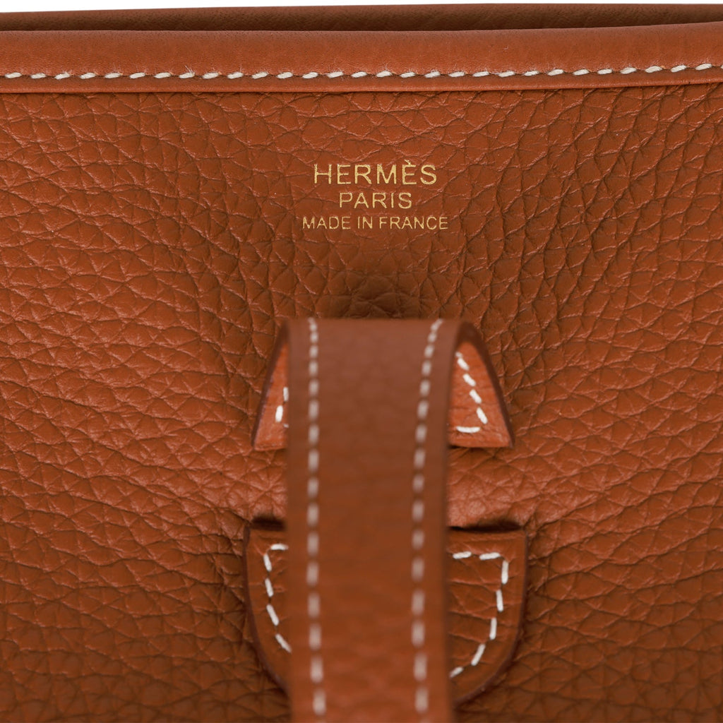 Hermes Evelyne III PM Vermillon Clemence Gold Hardware – Madison