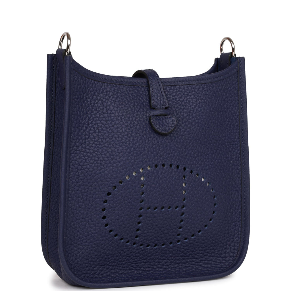 Hermes Evelyne Mini in Bleu encre