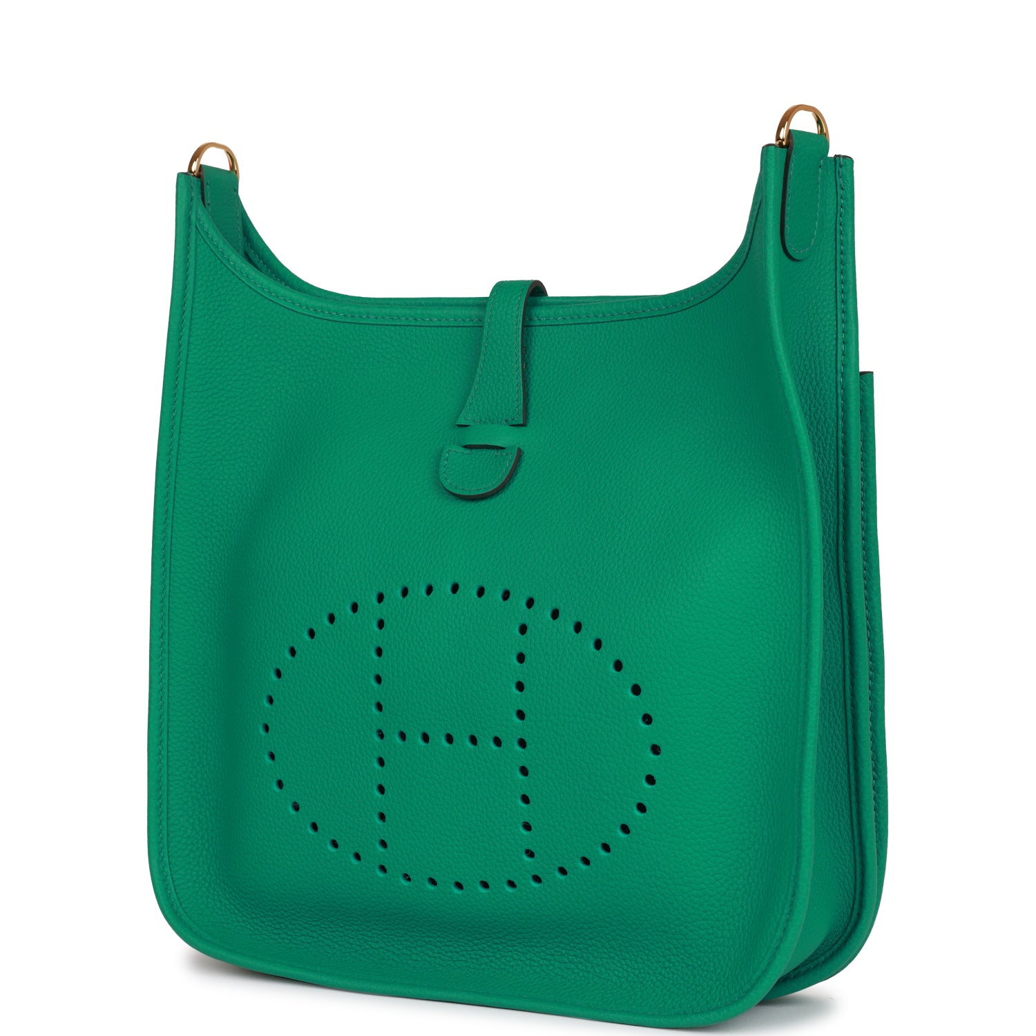 Hermes Evelyne III PM Vert Jade Clemence Gold Hardware – Madison Avenue ...