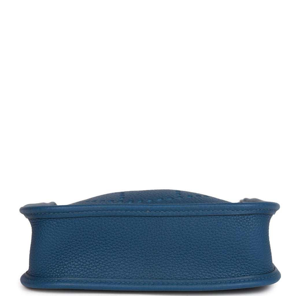 Hermes Evelyne GM Bag Bleu Agate Palladium Hardware Clemence Leather –  Mightychic