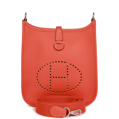 Hermes Evelyne TPM Feu Clemence Palladium Hardware