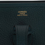 Hermes Evelyne PM Vert Cypress Clemence Gold Hardware