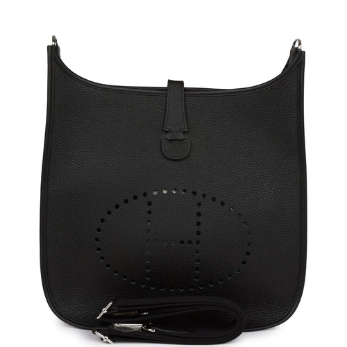 Hermes Evelyne III GM Black Clemence Palladium Hardware