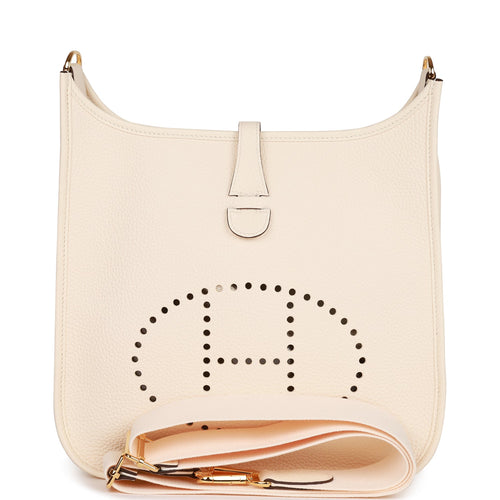 Hermes Evelyne III PM Nata Clemence Gold Hardware