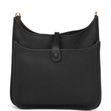 Hermes Evelyne III PM Black Clemence Gold Hardware