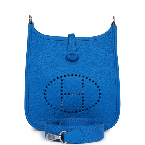 Hermes Evelyne TPM Bleu Zellige Clemence Palladium Hardware