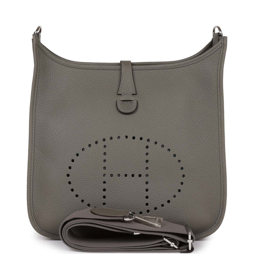 Hermes Evelyne III PM Gris Meyer Clemence Palladium Hardware