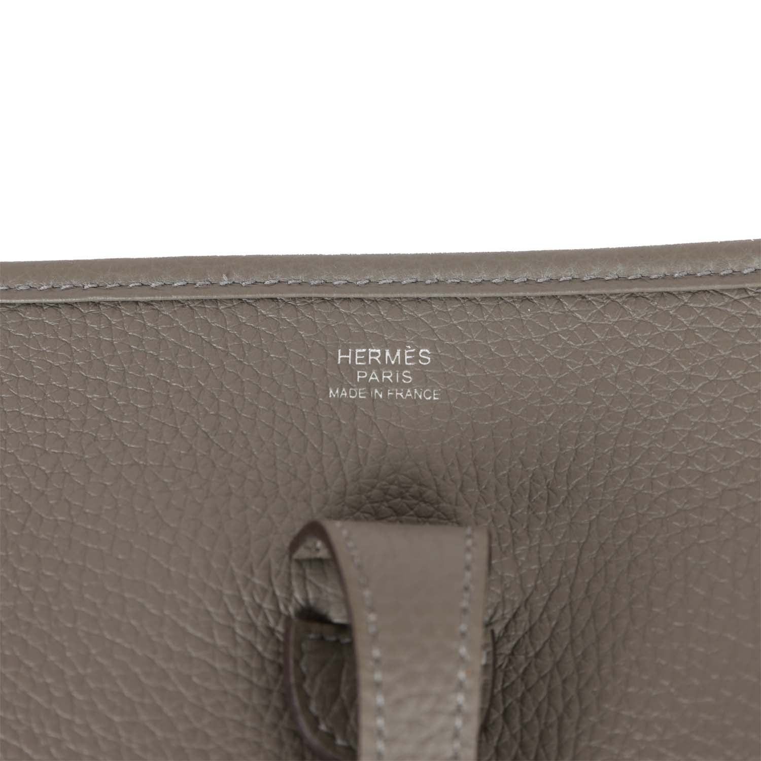Hermes Evelyne III PM Gris Meyer Clemence Palladium Hardware – Madison ...