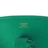 Hermes Evelyne III PM Vert Jade Clemence Gold Hardware