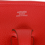 Hermes Evelyne III PM Rouge de Coeur Clemence Palladium Hardware