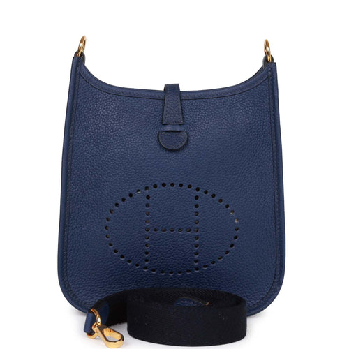 Hermes Evelyne TPM Bleu Saphir Maurice Gold Hardware