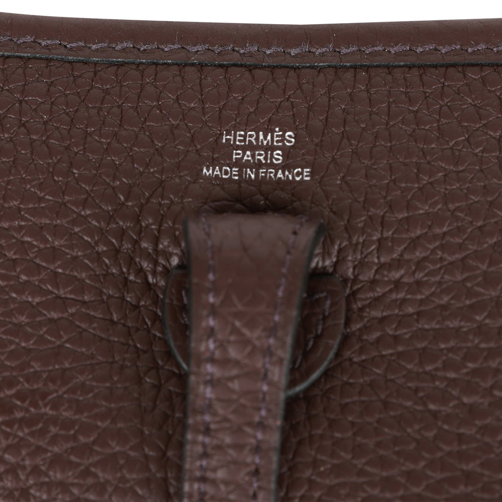 Hermes Evelyne TPM Rouge Sellier Clemence Palladium Hardware – Madison  Avenue Couture