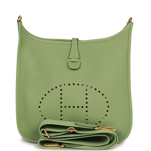 Hermes Evelyne III PM Vert Criquet Clemence Gold Hardware