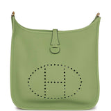 Hermes Evelyne III PM Vert Criquet Clemence Gold Hardware