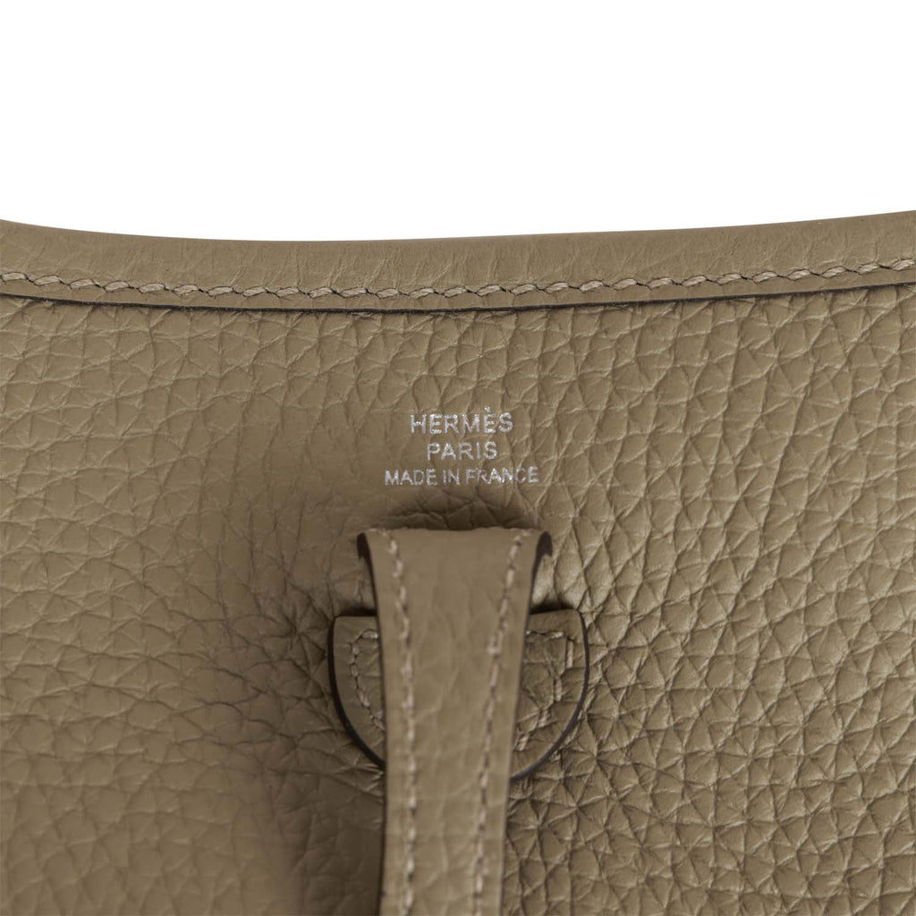 Hermes Evelyne TPM Sage Clemence Palladium Hardware – Madison Avenue Couture