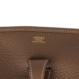 Hermes Evelyne III PM Etoupe Clemence Gold Hardware