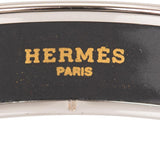 Hermes "Abstract Wave" Narrow Printed Enamel Bracelet PM (65) (Preloved - Mint)