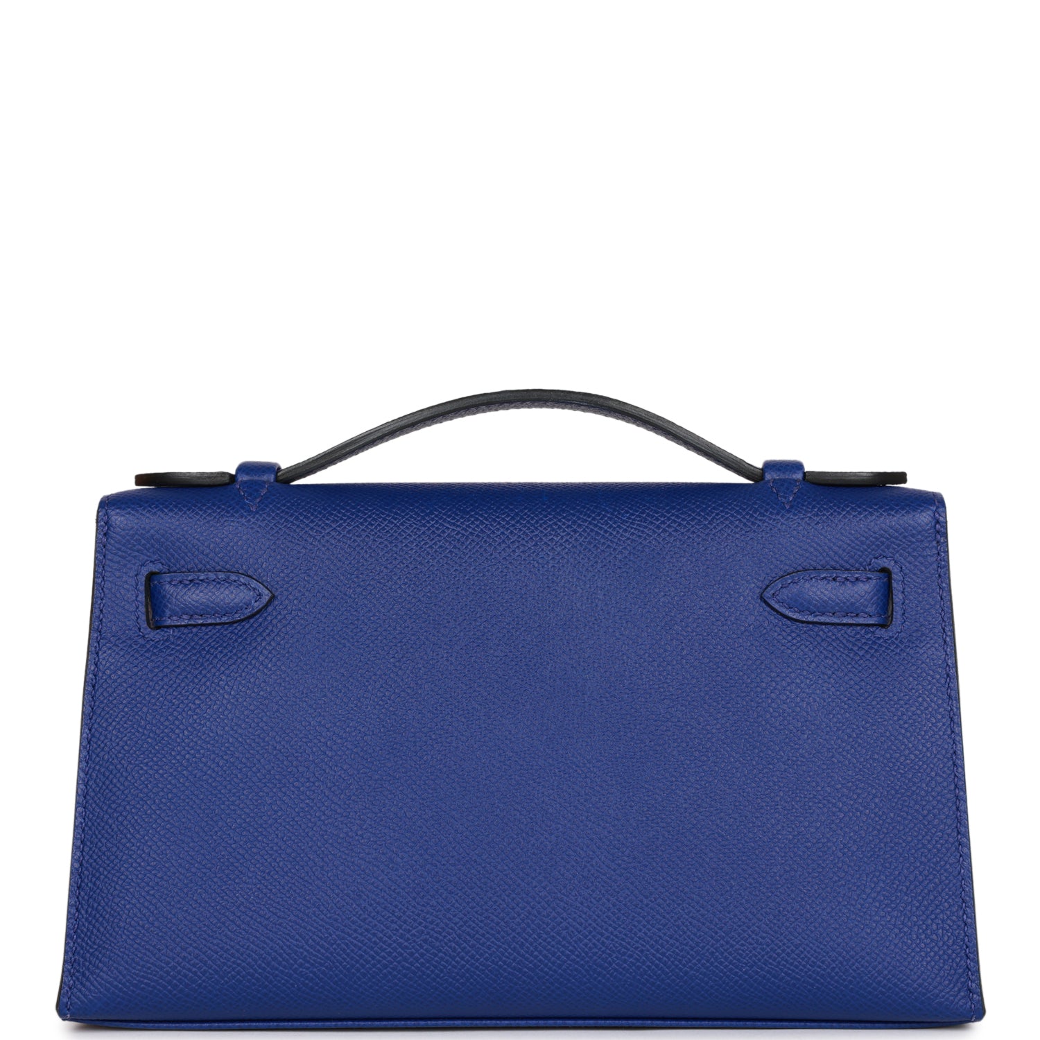 Pre-owned Hermes Kelly Pochette Bleu Electric Epsom Gold Hardware ...