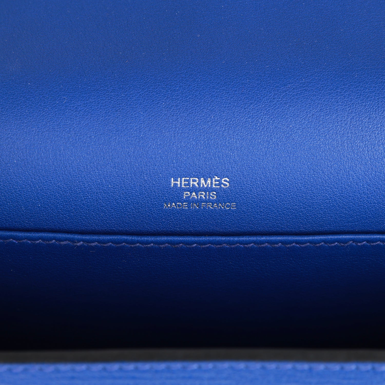 Hermes Geta Bleu Electric Chevre Palladium Hardware – Madison Avenue ...