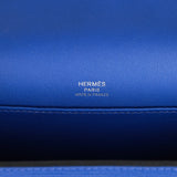 Hermes Geta Bleu Electric Chevre Palladium Hardware
