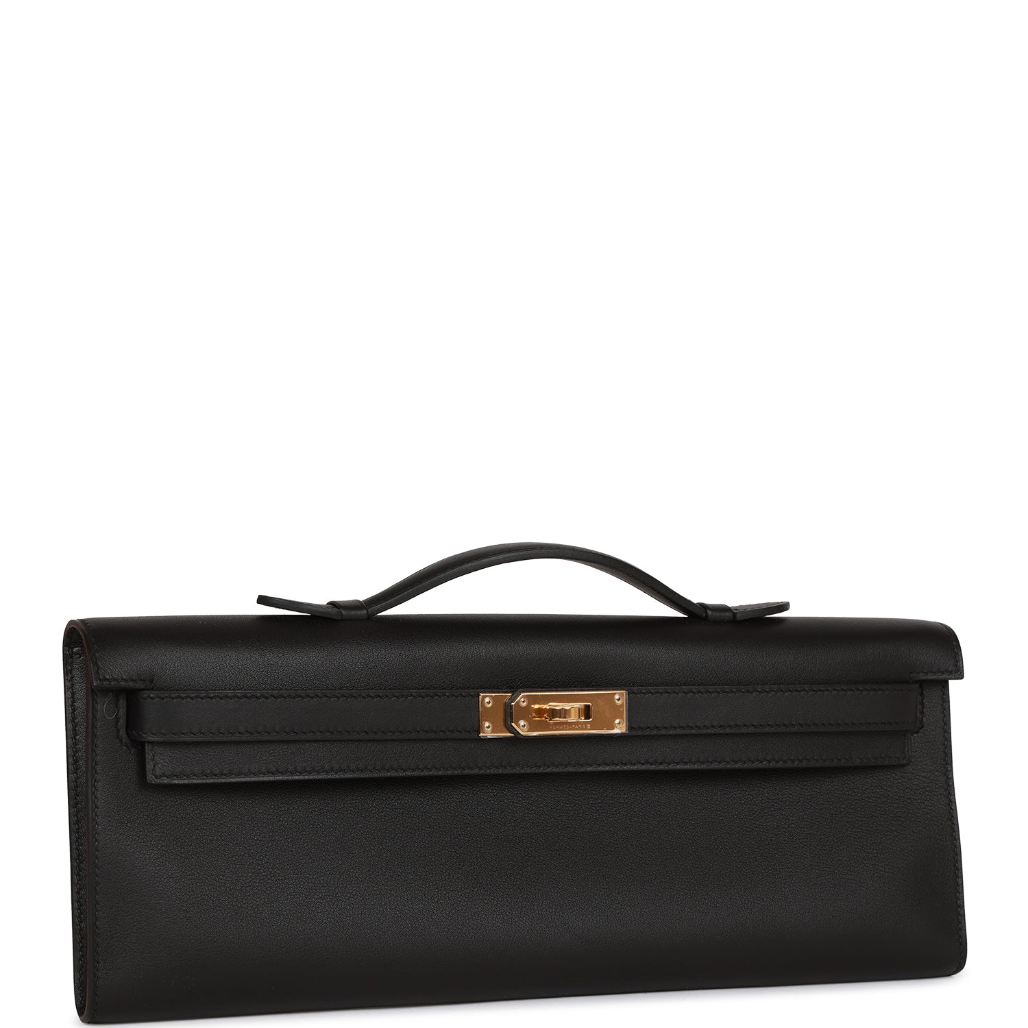 Hermes Kelly Cut Black Swift Gold Hardware – Madison Avenue Couture