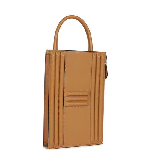 Hermes Cadena Lock Bag Poussiere Tadelakt Palladium Hardware