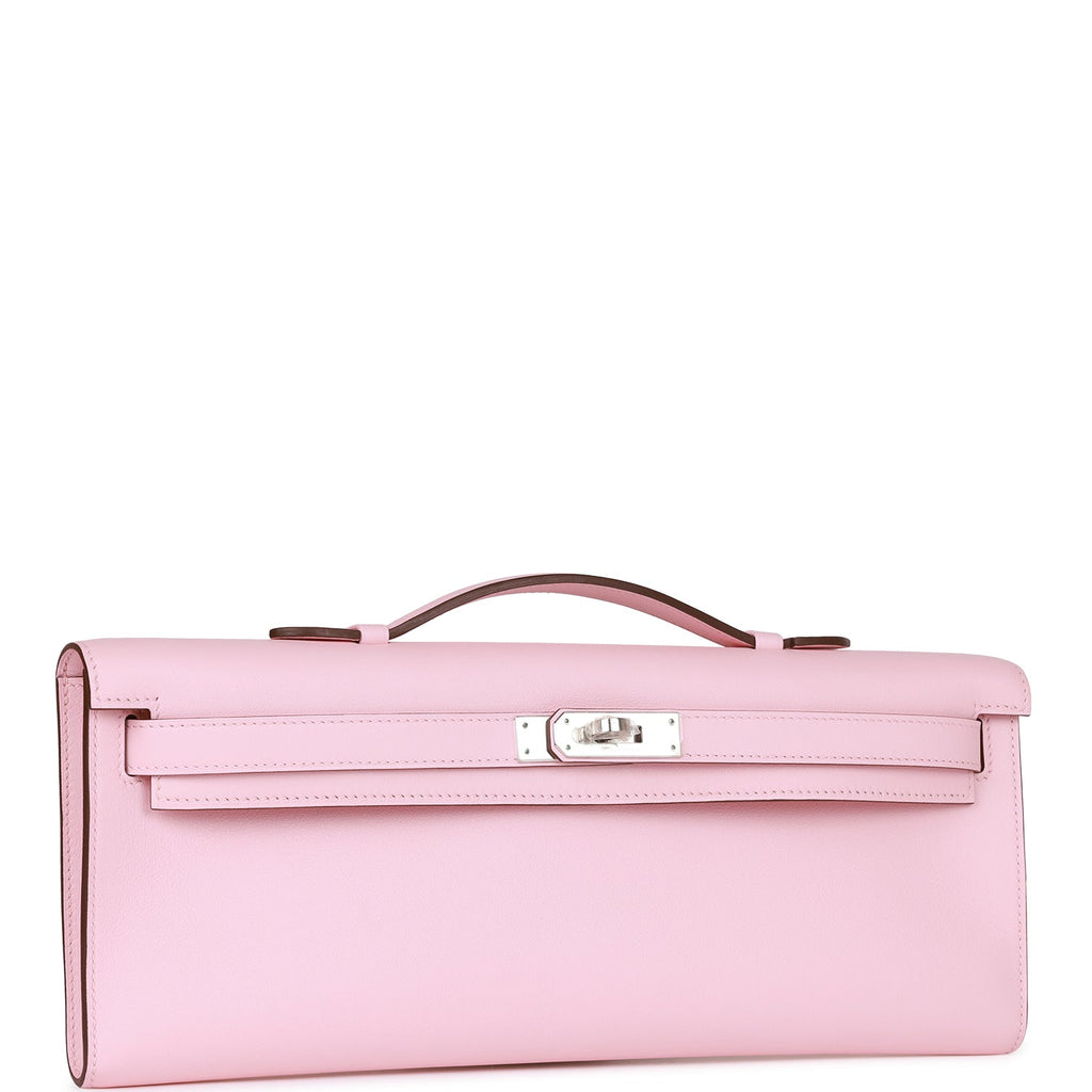 Hermès Kelly Cut Bag Rose Sakura Swift Leather - Palladium