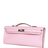 Hermes Kelly Cut Rose Sakura Swift Palladium Hardware