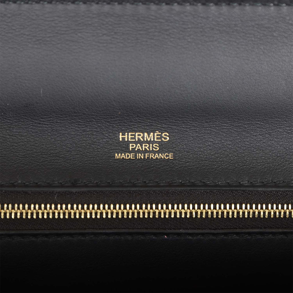 Hermès 24/24 29 Black Swift & Togo Gold Hardware