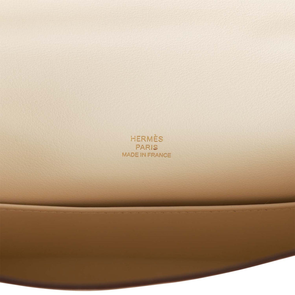 Hermès Kelly Mini Pochette Craie Swift Gold Hardware