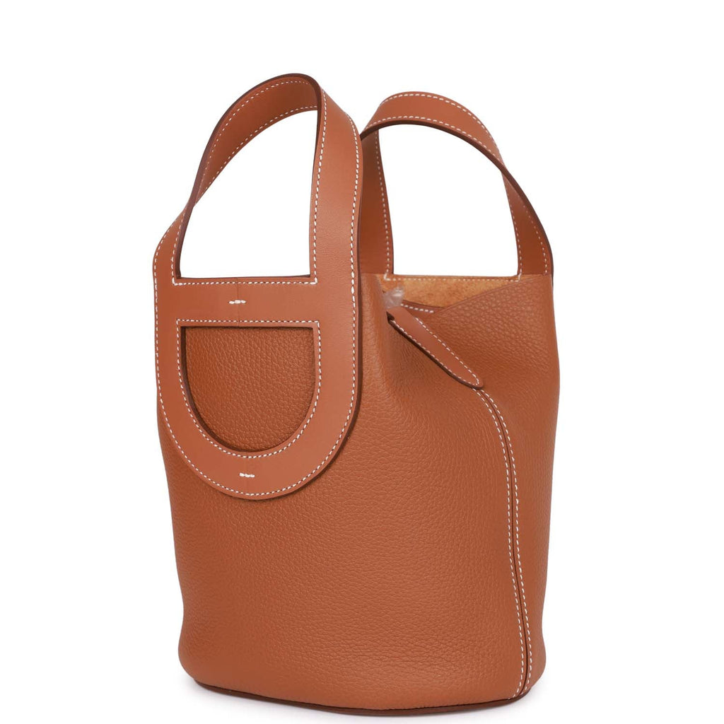 Hermes In-The-Loop 18 Gold Clemence and Swift Gold Hardware