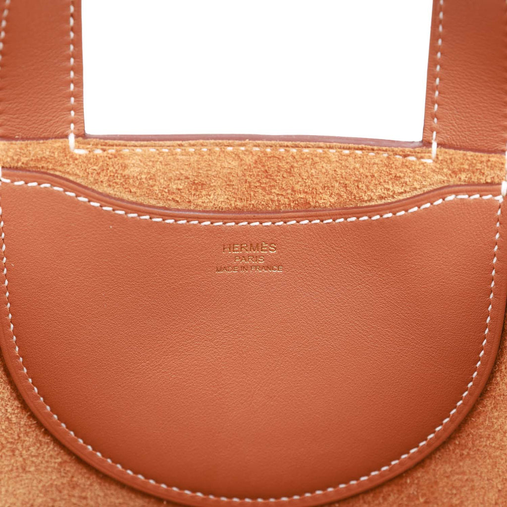 Hermes In-The-Loop bag 18 Gold Clemence leather/Swift leather Gold hardware