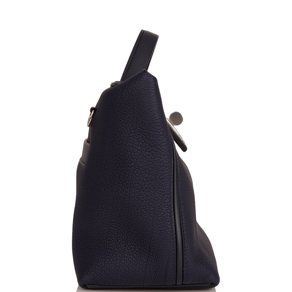 Hermès Hermes Handbag 24/24 Blue Leather ref.995381 - Joli Closet