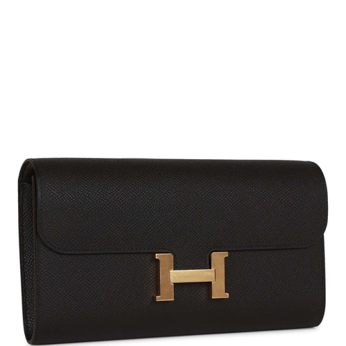 Hermes Constance Wallet To Go Black Epsom Gold Hardware