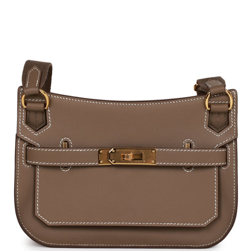 Hermes Jypsiere Mini Etoupe Swift Gold Hardware