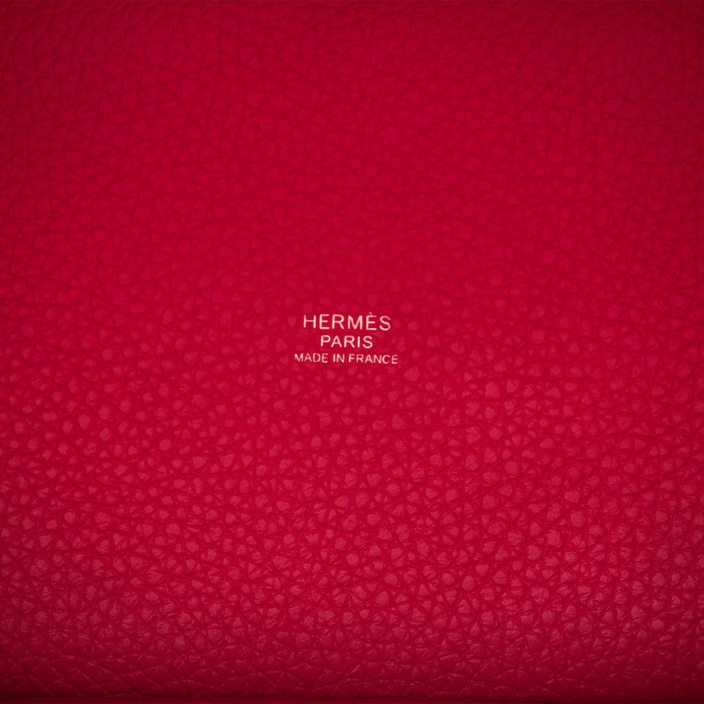 Hermès Rose Mexico Clémence Monochrome Picotin Lock 18
