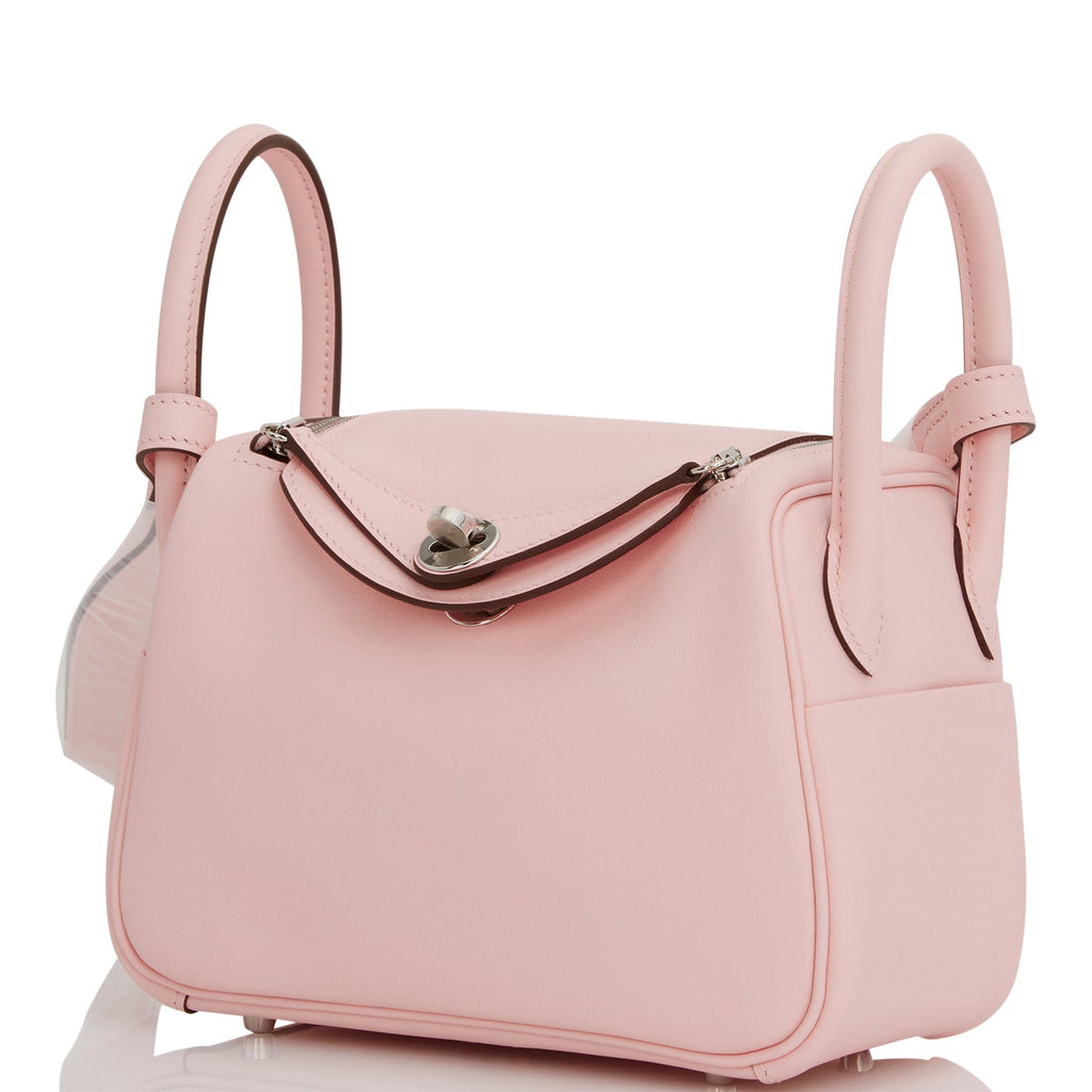 HERMÈS Mini Lindy shoulder bag in Rose Shocking Clemence leather with  Palladium hardware-Ginza Xiaoma – Authentic Hermès Boutique