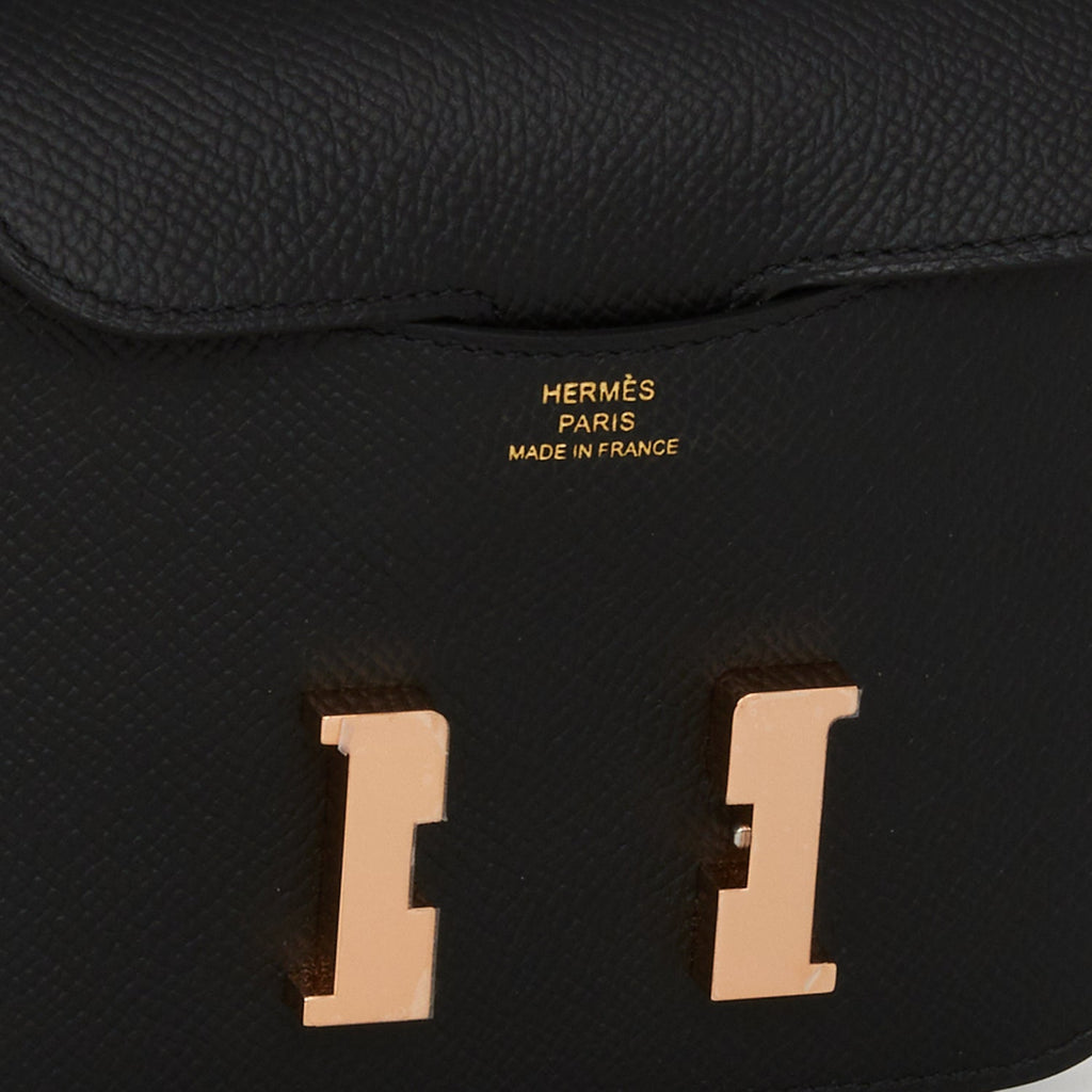 Hermes Constance Slim Wallet Black Epsom Gold Hardware – Madison