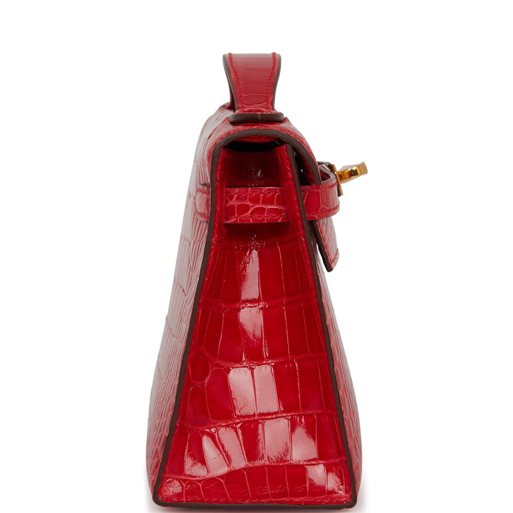 Hermes Kelly 20 Mini II Sellier Rouge de Coeur Bag
