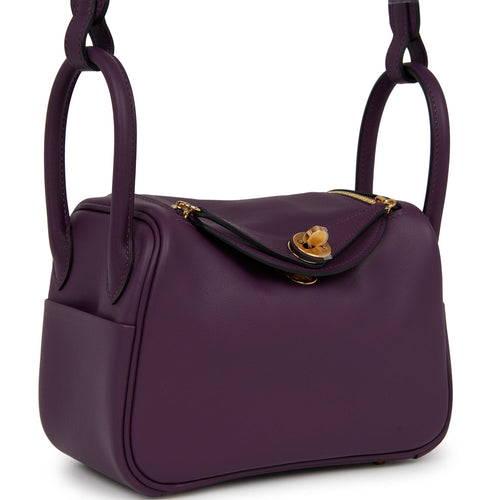 Hermès Kelly 25 Sellier Lizard Violet Top Handle Bag, Purple in