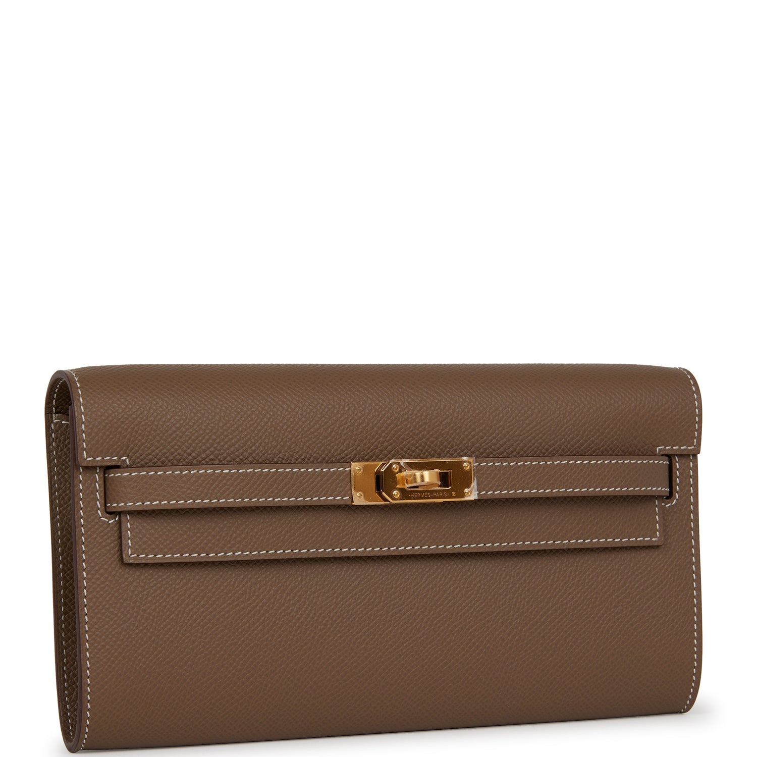 Hermes Kelly Wallet To Go Etoupe Epsom Gold Hardware – Madison Avenue ...