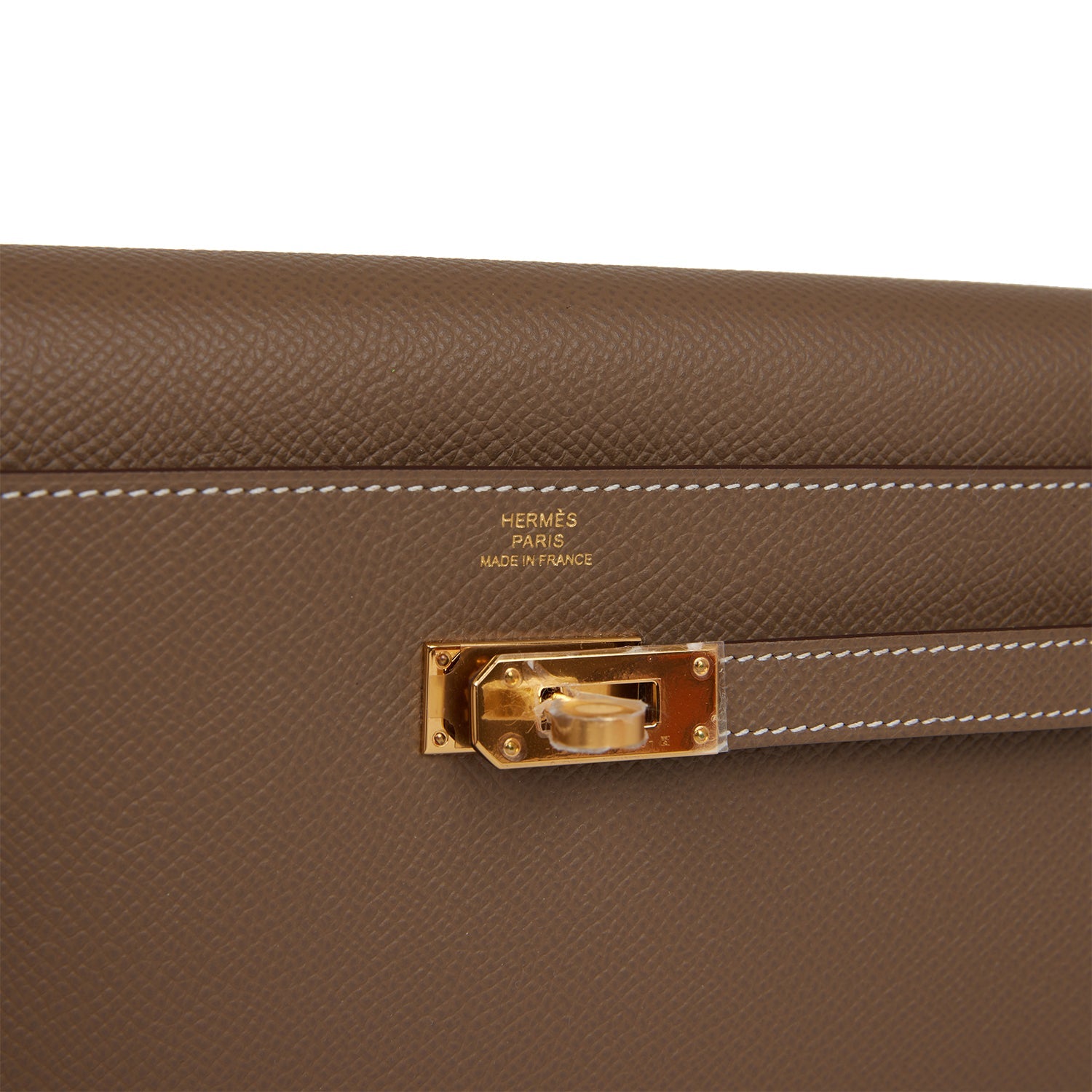 Hermes Kelly Wallet To Go Etoupe Epsom Gold Hardware – Madison Avenue ...