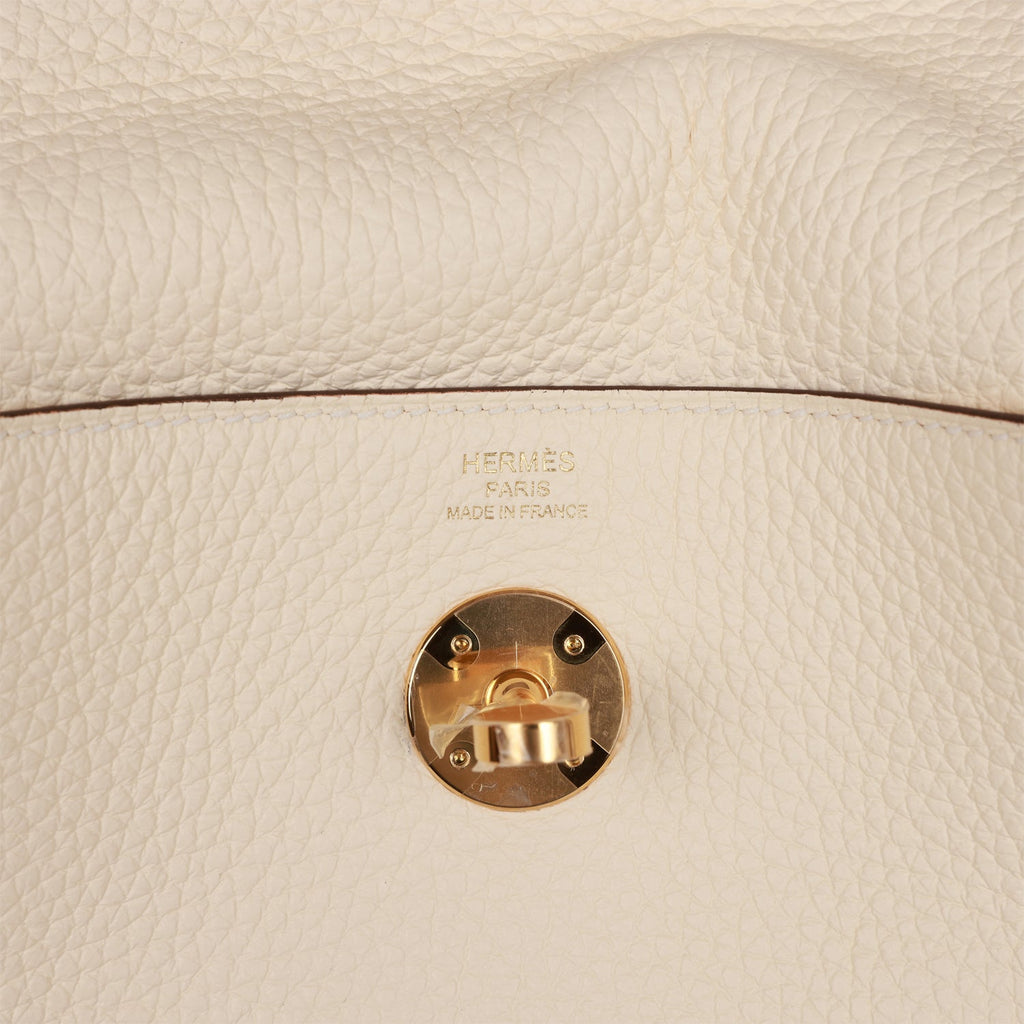 HERMES Taurillon Clemence Lindy 26 Gold 1278755