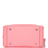 Hermes Mini Lindy Rose D'Ete Swift Palladium Hardware